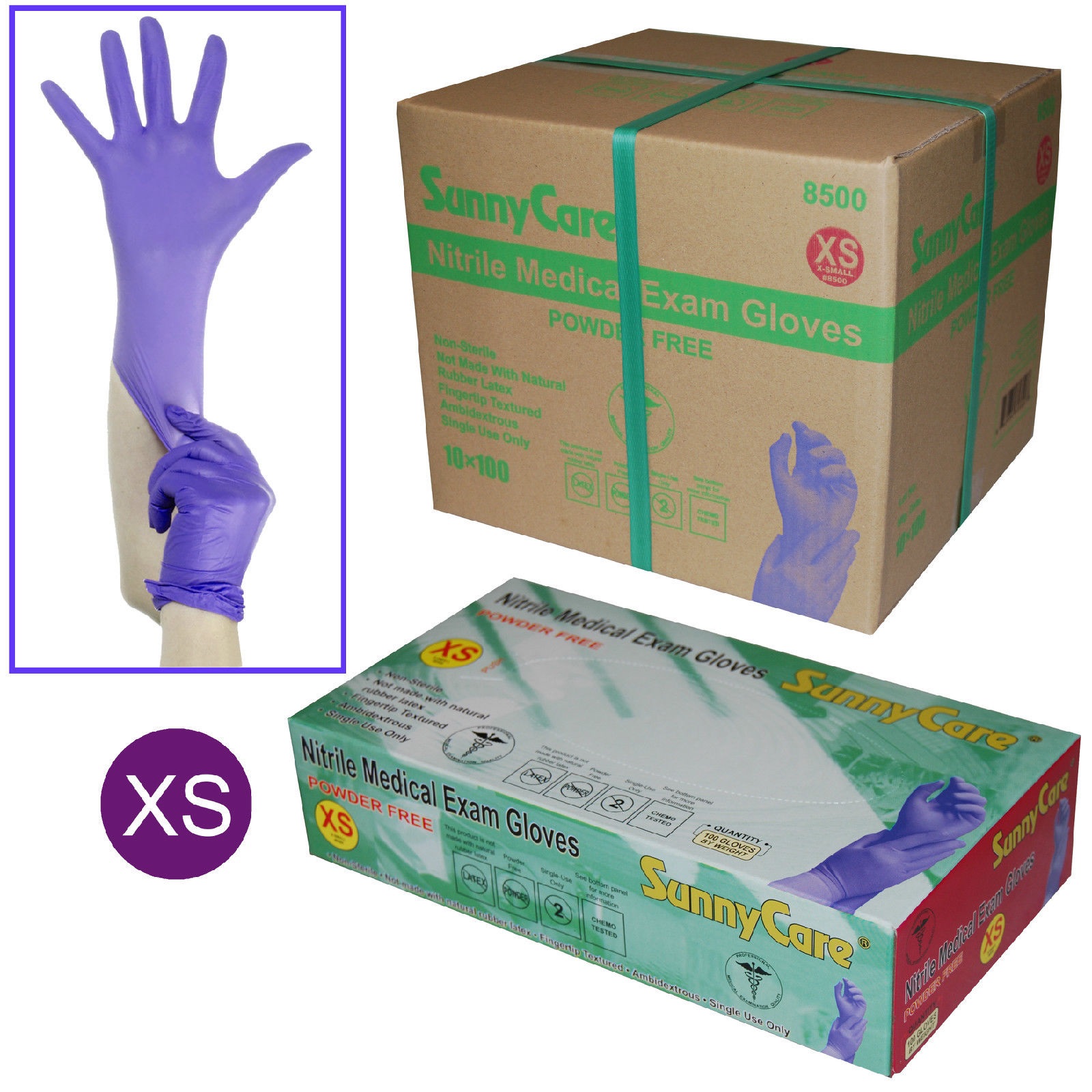 nitrile medical exam gloves