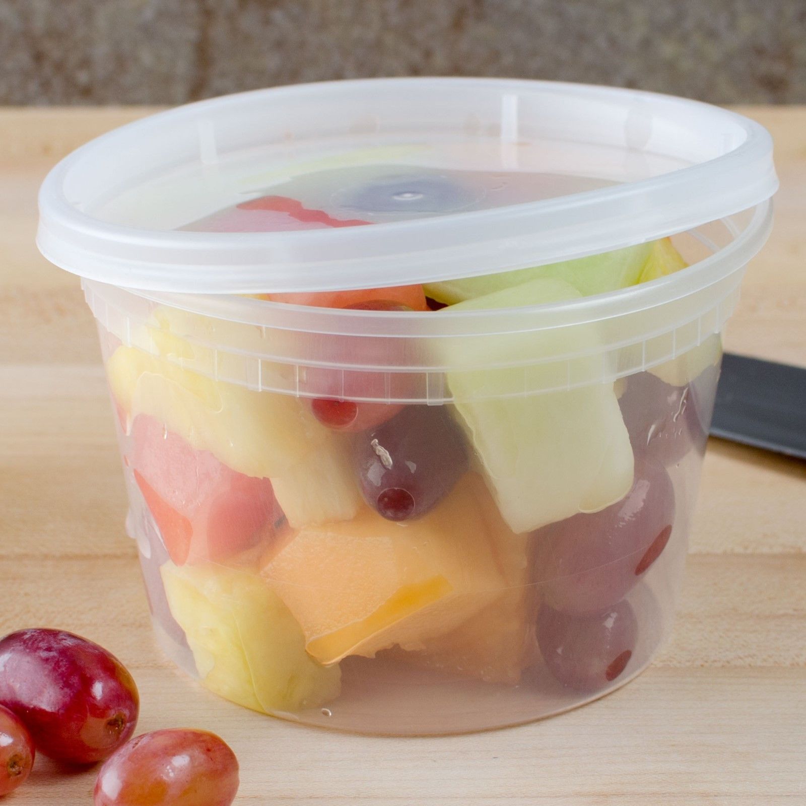 16oz Deli Cup Heavy Duty with Clear Lid